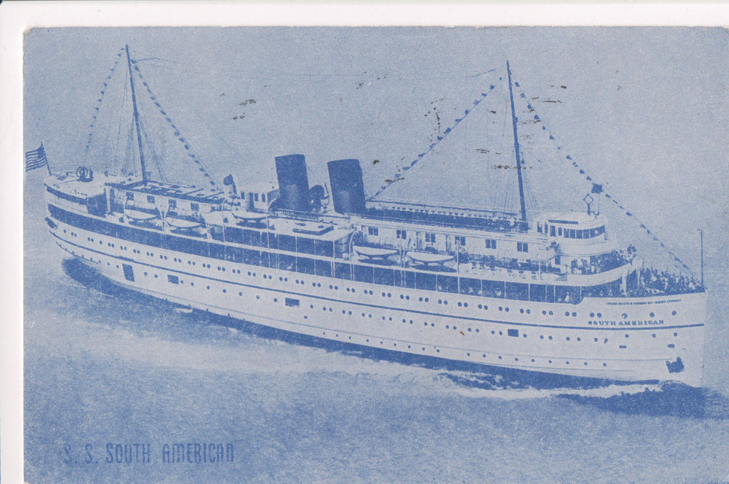 Ship Postcard - SOUTH AMERICAN - SS South American - w04285