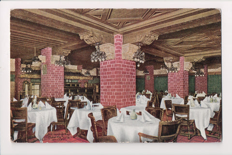 IL, CHICAGO - Hotel La Salle, GERMAN ROOM interior - vintage postcard - SL2139