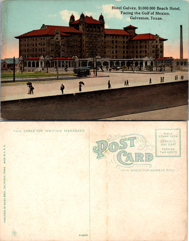 TX, Galveston - Hotel Galvez $1,000,000 building postcard - SL2271