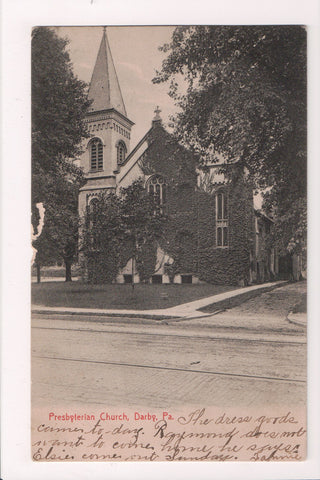 PA, Darby - Presbyterian Church postcard - SL2570