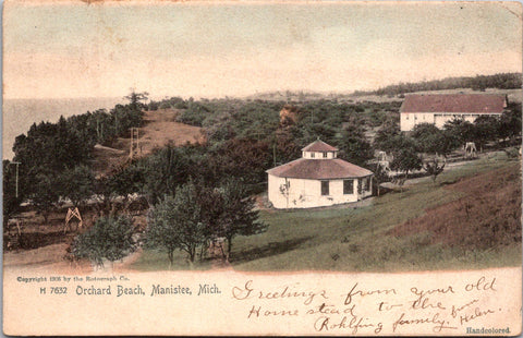 MI, MANISTEE - Orchard Beach - buildings and area - 1905 postcard - SL2694