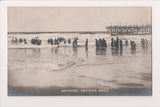 OR, SEASIDE - Pier and waders in old fashion suits - RPPC - SL2716