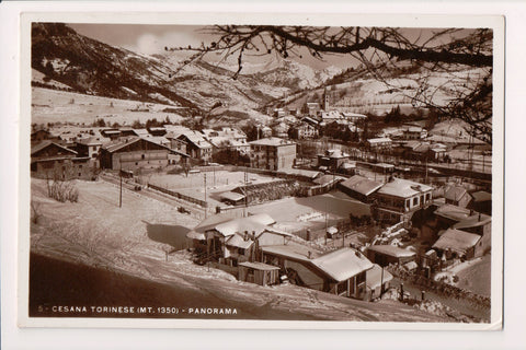 Foreign postcard - Torino/Torinese, Cesana - Panarama RPPC - SL2737