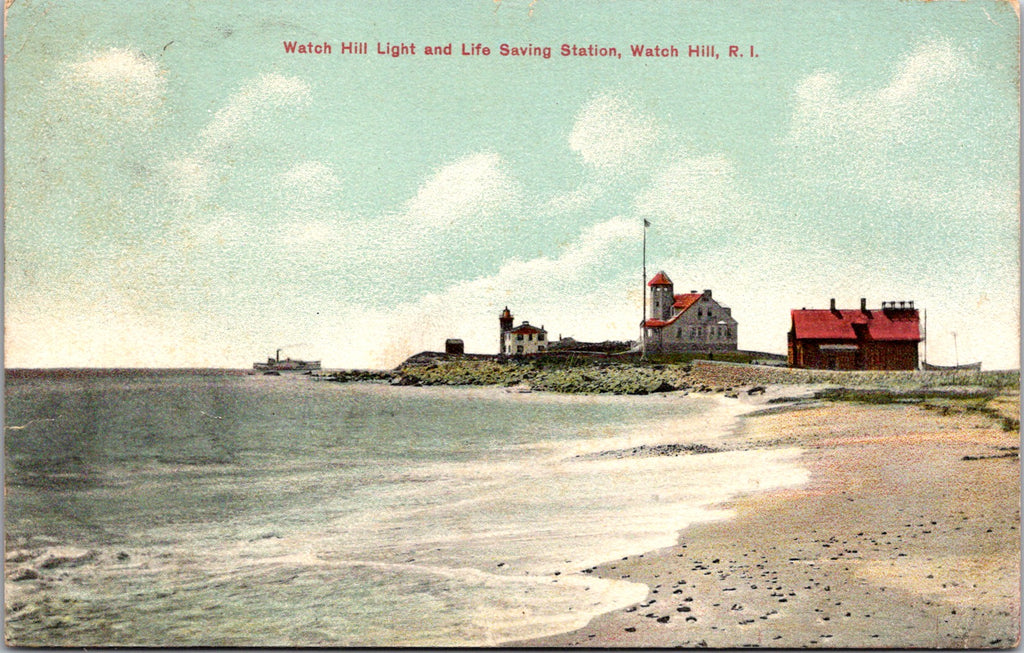RI, WATCH HILL - Lighthouse, Light House, Life Saving Sta (original SOLD) SL2745