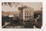 WI, WATERLOO - Waterloo Roller Mills, dam @1909 (original SOLD) SL2764