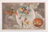 Halloween - Witch, bats, jol, veggies (original SOLD) SL2785
