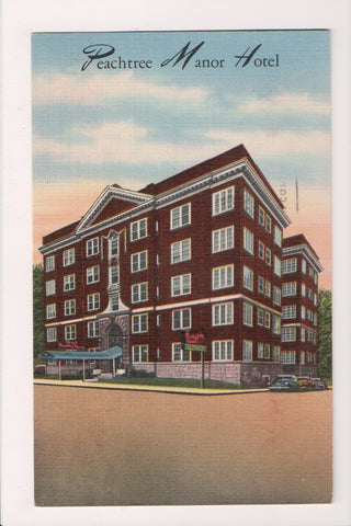 GA, Atlanta - Peachtree Manor Hotel postcard - SL2809