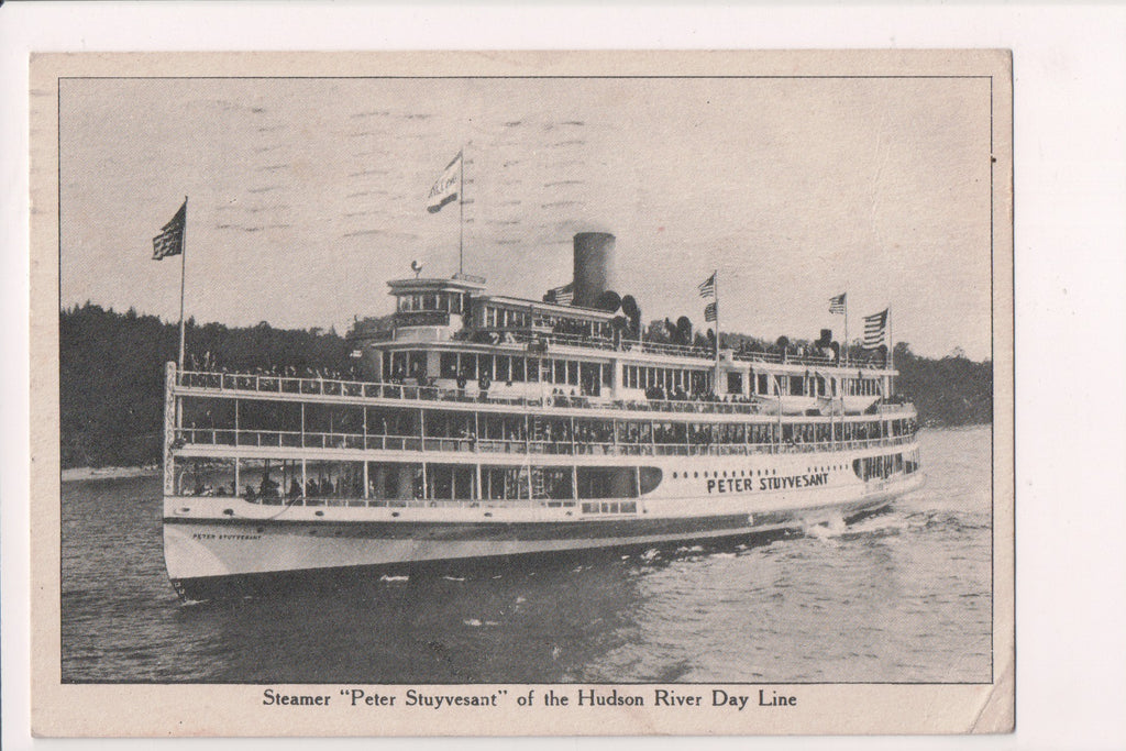 Ship Postcard - PETER STUYVESANT - Hudson River Day Line - SL28