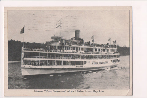 Ship Postcard - PETER STUYVESANT - Hudson River Day Line - SL28