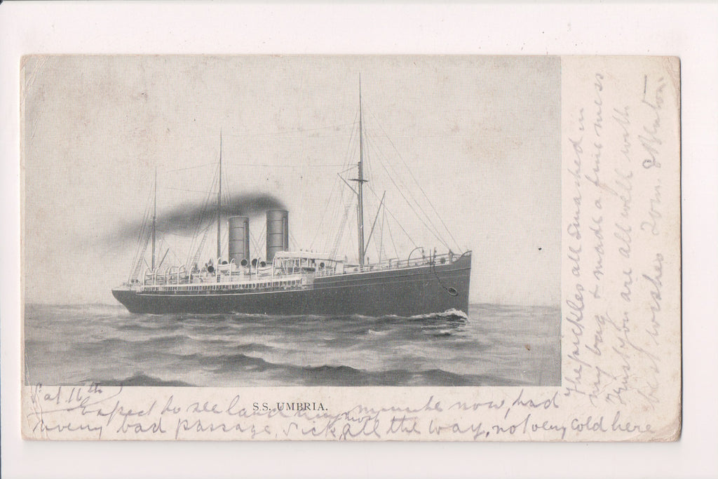 Ship Postcard - UMBRIA, SS - SL2832