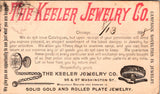 IL, Chicago - KEELER JEWELRY CO - Campaign Novelties - advertisement - Postal Card - SL2952