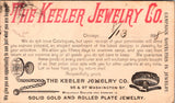 IL, CHICAGO - Keeler Jewelry Co - Campaign Novelties Postal Card (original SOLD) SL2952
