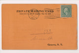 NY, GENEVA - Water Bill - 3 cards from city treasurer - before 1921 - SL3021