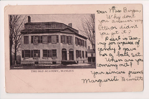 NY, MANILIUS - The Old Academy - @1906 (original SOLD) SL3024