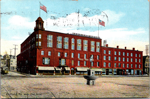 ME, Portland - West End Hotel - 1909 postcard - SL3120