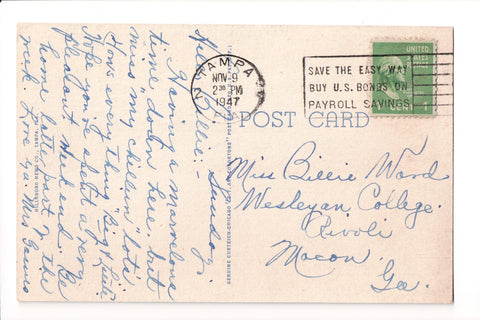 pm SLO - SAVE THE EASY - FL - 1947 Slogan / Logo cancel - boG17043