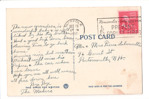 pm SLO - REMEMBER - ONLY YOU - VA - 1952 Slogan / Logo cancel - bow04501