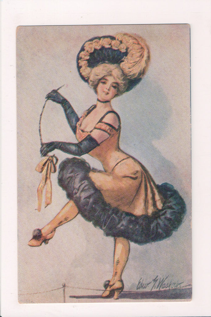 People - Female postcard - Pretty Woman - Edward G Wasko - sw0023
