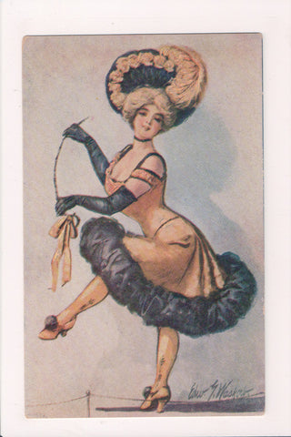 People - Female postcard - Pretty Woman - Edward G Wasko - sw0023