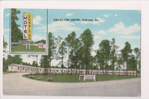 GA, Folkston - Charlton Motel postcard - sw0074