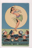 Military Comic Postcard - WATCHING NAVEL MANEUVERS - SW0103