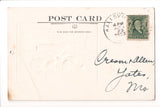 Advertisement postcard - SCUDDERS-GALE GROCER Co - boy, chicken - J03264