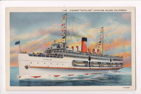 Ship Postcard - CATALINA - Steamer Catalina @1937 - 400542