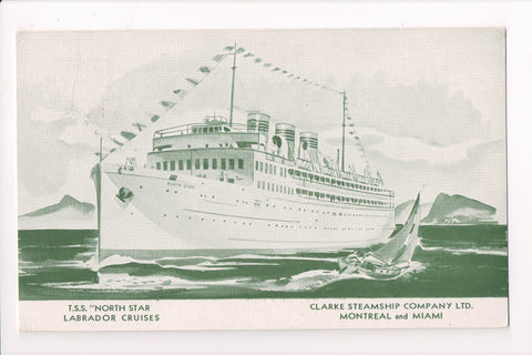 Ship Postcard - NORTH STAR - Clarke Steamship Co - 501126