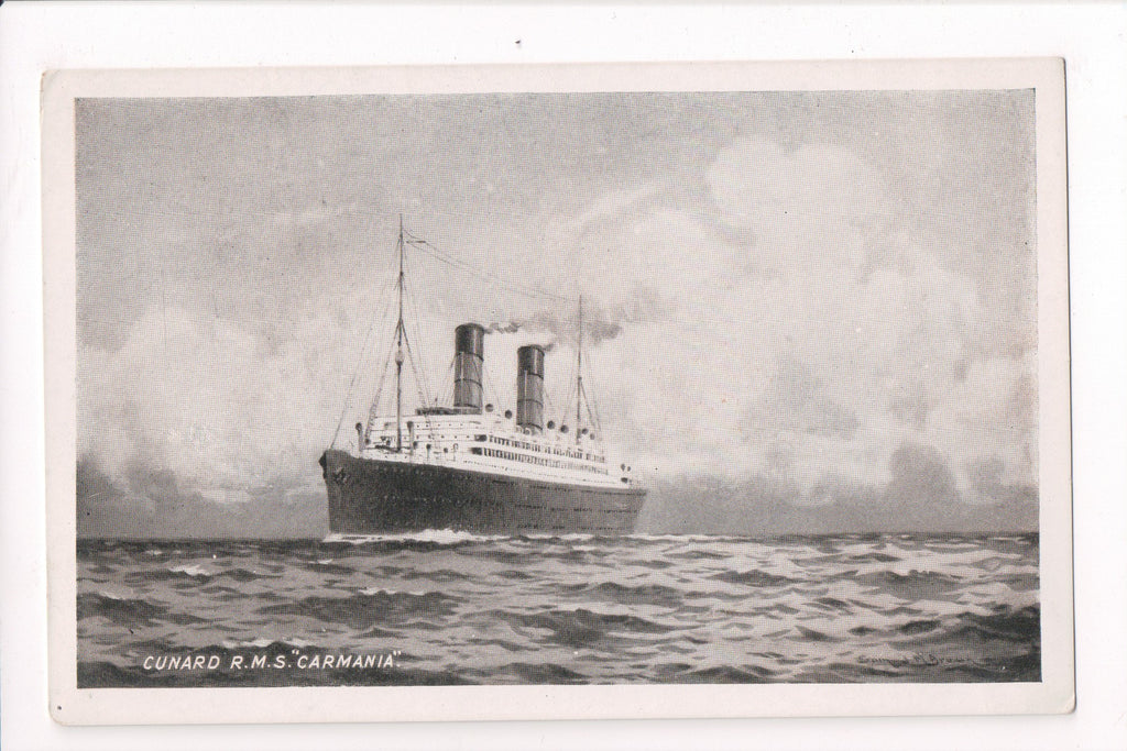 Ship Postcard - CARMANIA - Cunard RMS Carmania - 800280
