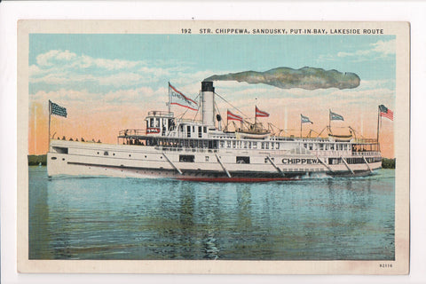Ship Postcard - CHIPPEWA - Steamer Chippewa - 801092