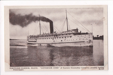 Ship Postcard - GOVERNOR COBB - Eastern Steamship Co - A06322