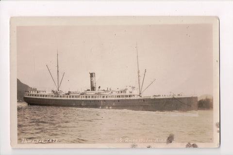 Ship Postcard - QUEEN - SS - Thwaites RPPC - B06497