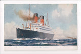 Ship Postcard - CARMANIA - Cunard RMS Carmania (original SOLD) C06238-2