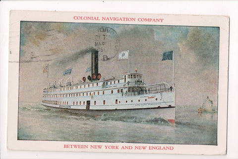 Ship Postcard - LEXINGTON - Colonial Navigation Co - C17063