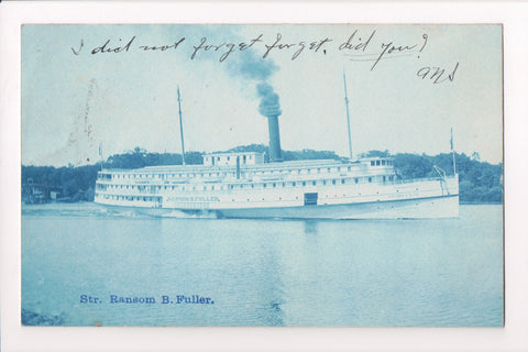 Ship Postcard - RANSOM B FULLER - Cyanotype - E10360