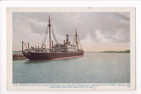 Ship Postcard - HONOLULAN - American-Hawaiian Line - F17011