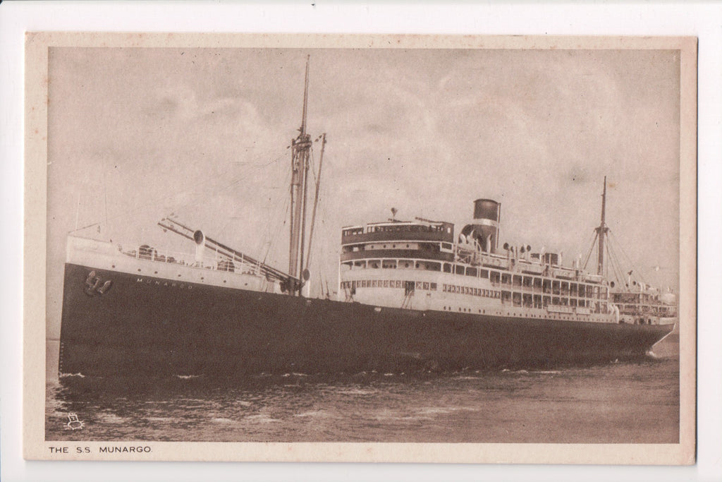 Ship Postcard - MUNARGO - SS Munargo - F17016