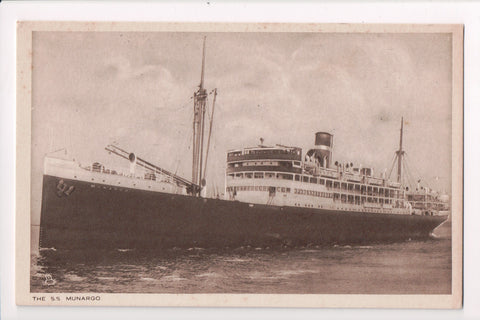 Ship Postcard - MUNARGO - SS Munargo - F17016