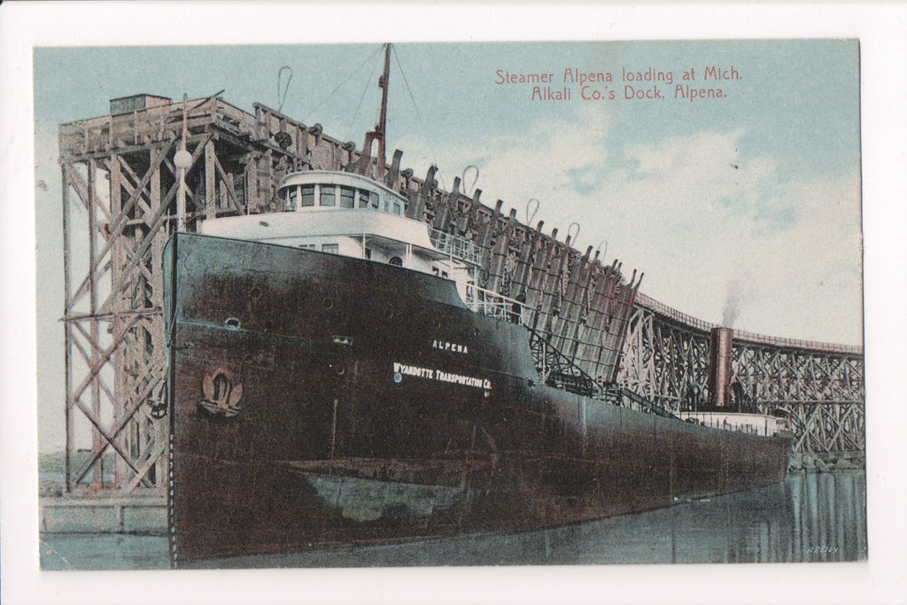 Ship Postcard - ALPENA (original SOLD) - F17032