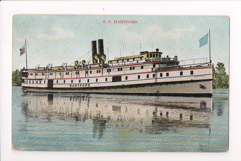 Ship Postcard - HARTFORD - SS Hartford @1910 - F17082