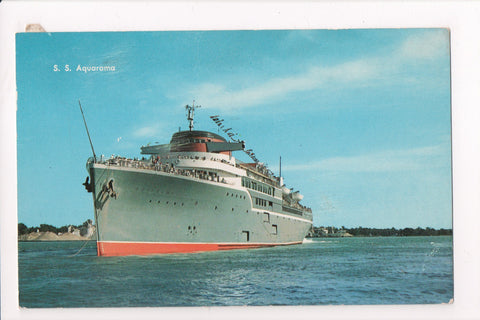 Ship Postcard - AQUARAMA, SS (CARD SOLD, only digital copy avail) F17090