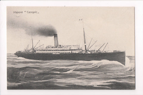 Ship Postcard - CANOPIC - (CARD SOLD - digital copy only avail) - F17091