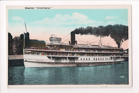 Ship Postcard - AMERICANA - Steamer Americana - F17092