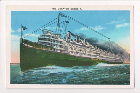 Ship Postcard - GREATER DETROIT - Steamship - F17093