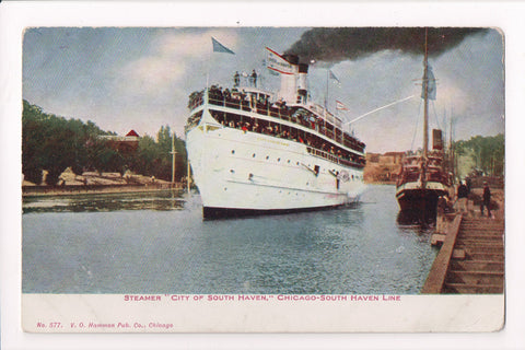 Ship Postcard - CITY OF SOUTH HAVEN - Steamer - F17095