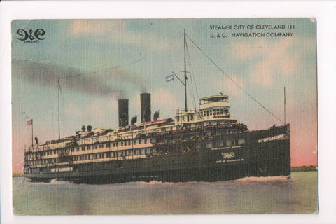 Ship Postcard - CITY OF CLEVELAND III - Steamer - F17102