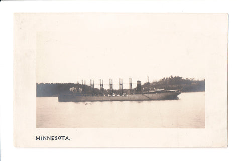 Ship Postcard - MINNESOTA - Steamship - RPPC - F17146