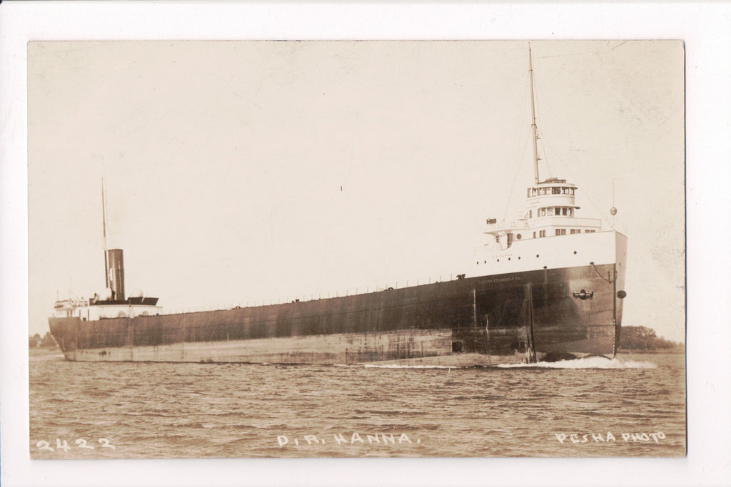 Ship Postcard - HANNA - sunk in 1919 (original SOLD) F17147