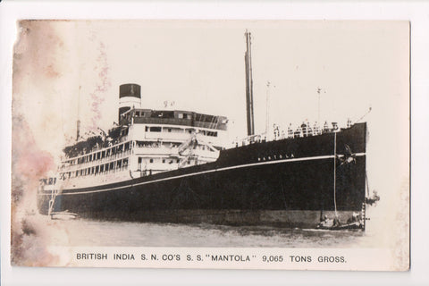 Ship Postcard - MANTOLA, SS (original SOLDl) MB0746