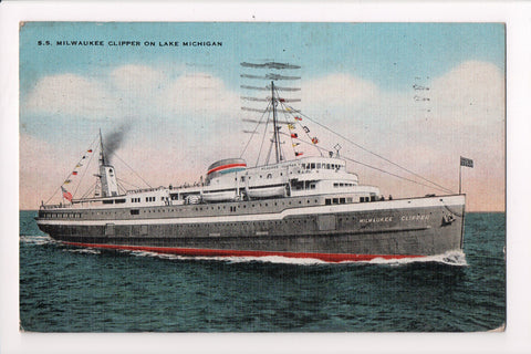 Ship Postcard - MILWAUKEE - SS Milwaukee Clipper - SL2536
